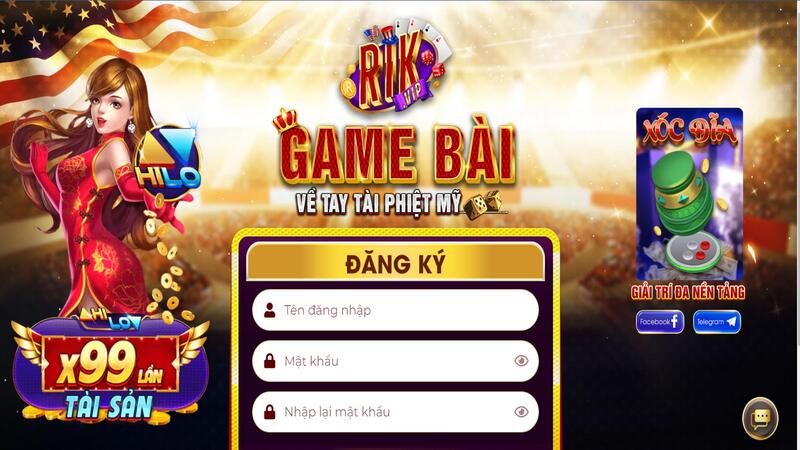 Đăng ký tài khoản Rikvip