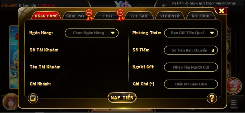 Cơ chế nạp rút tiền cũng như đổi thưởng của X8 Club siêu tốc đầy hấp dẫn