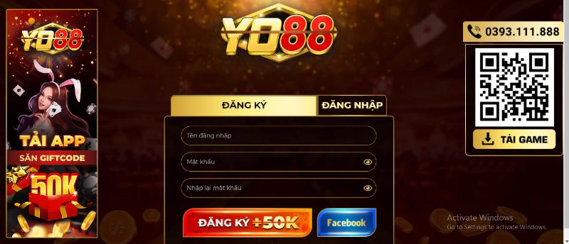 Cách tạo tài khoản Yo88 để vào chơi Lô đề 1 ăn 900