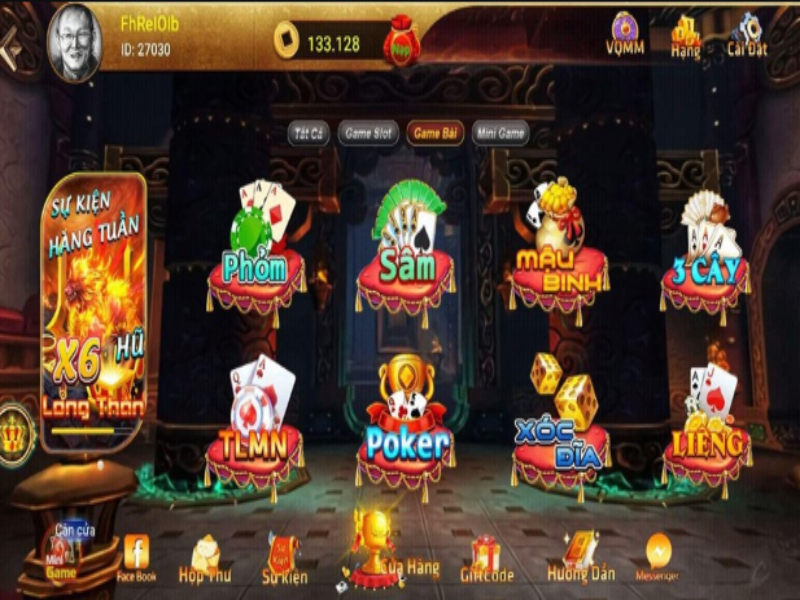 Kho game đa dạng của Faco Club