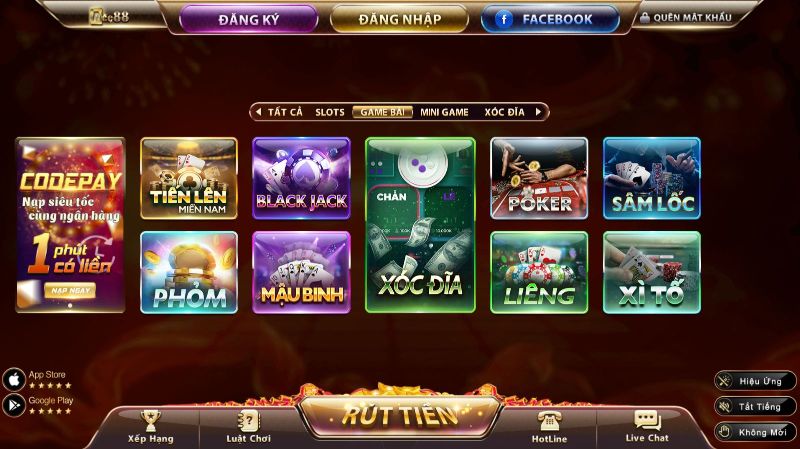 Hệ thống game bài đổi thưởng