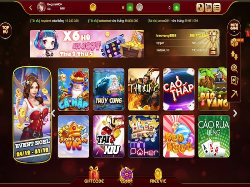 Kho game khủng của Vic88