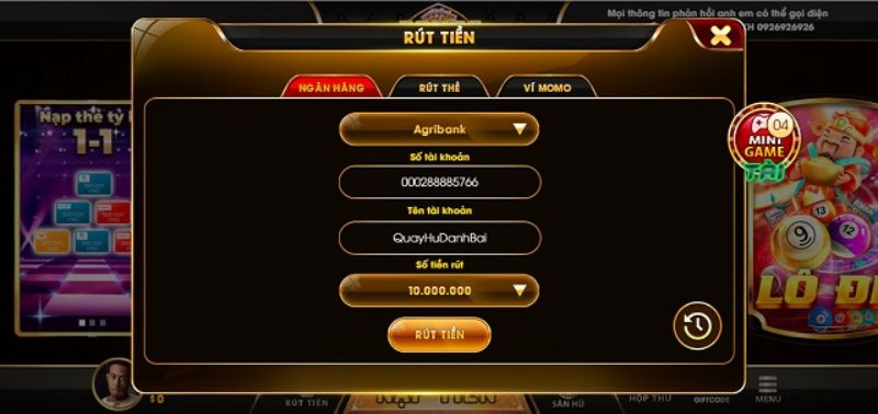 Rút tiền trong tích tắc tại Bom24h