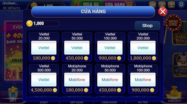 Các hình thức thanh toán của Săn hũ 777.