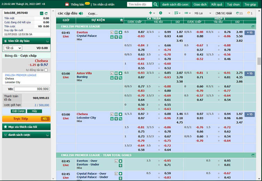 Cá cược bóng đá