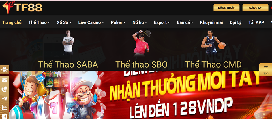 TF88 nhà cái cá cược bóng đá, casino, esport trực tuyến
