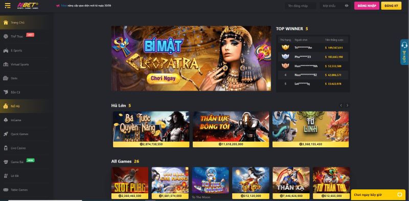 Chơi game quay hũ đổi tiền mặt uy tín, an toàn tại cổng game nổ hũ nbet