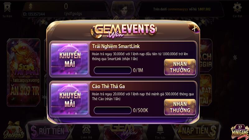 Khuyến mãi Gemwin