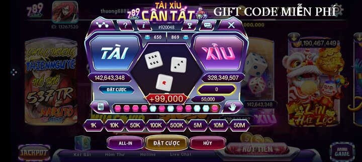 Danh sách Gift code 789Club mới nhất